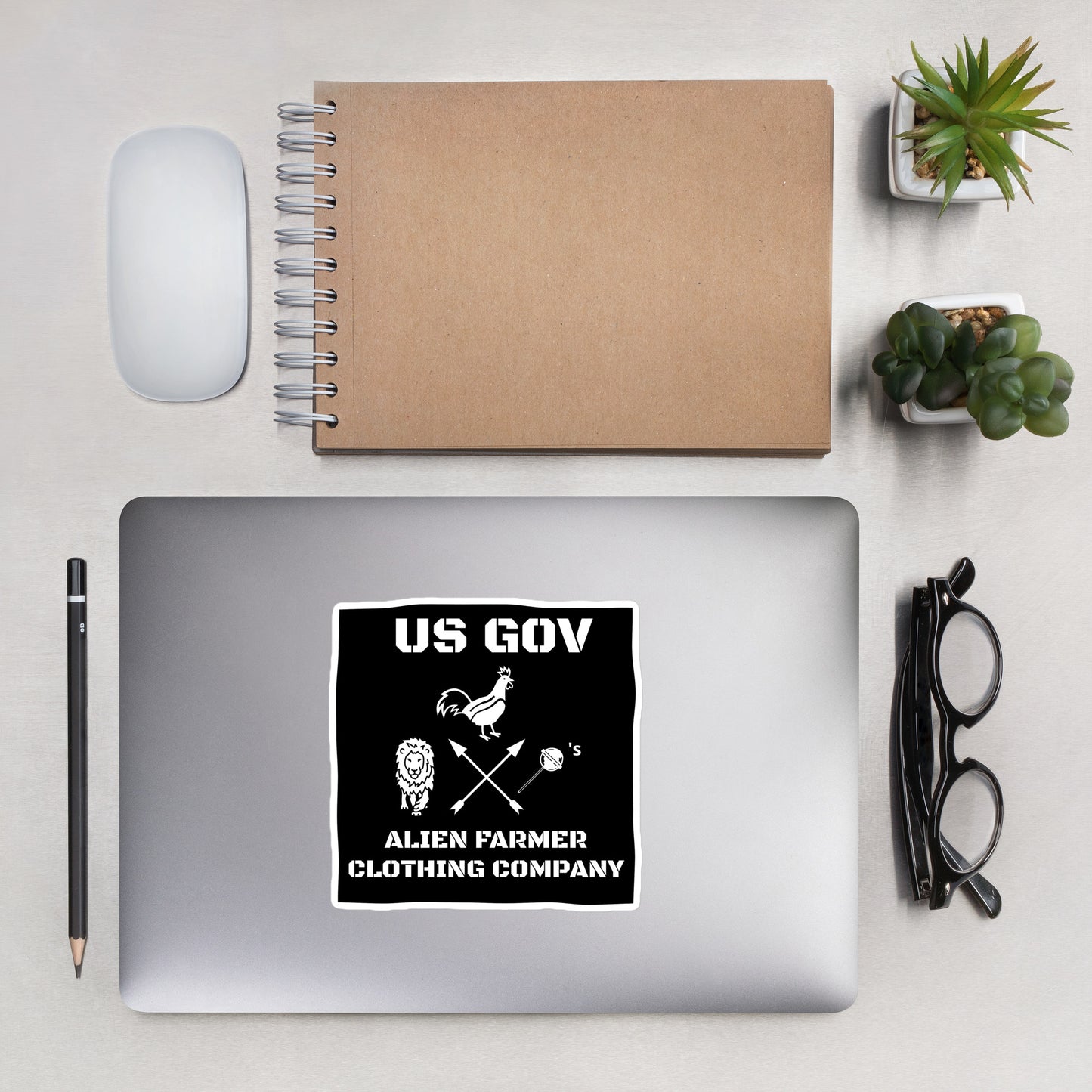 US GOV LION,COCK,SUCKERS Sticker