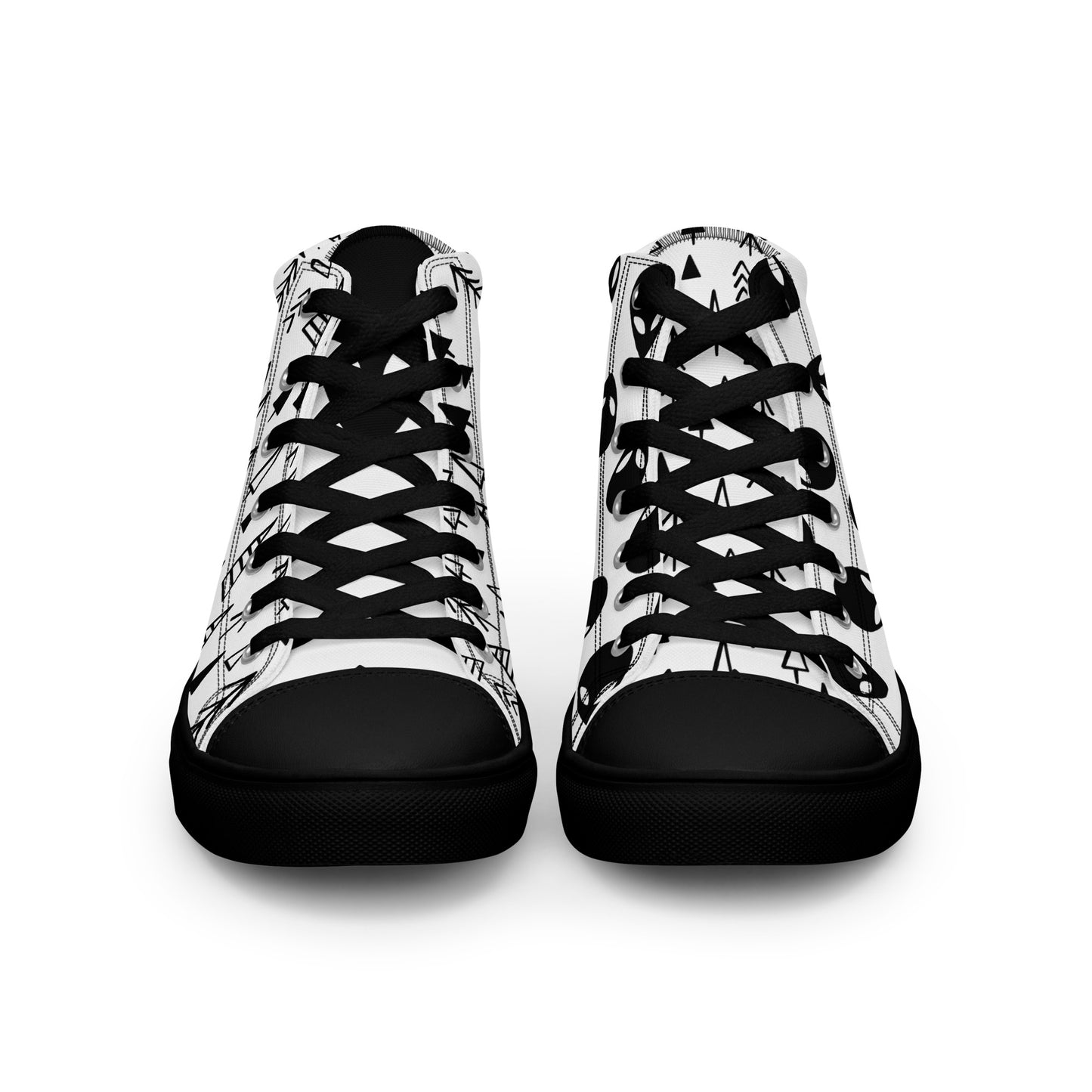 Limited Edition Alien & Tree high top canvas shoes