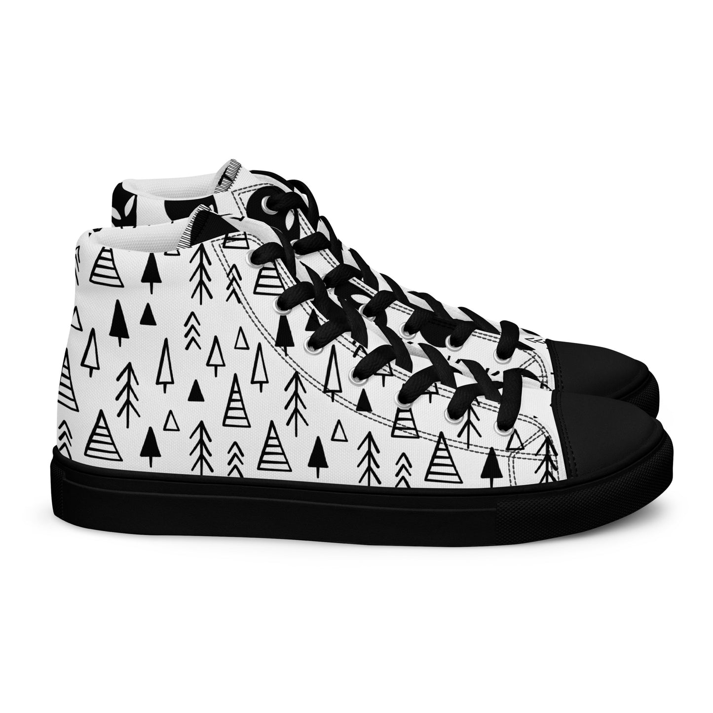 Limited Edition Alien & Tree high top canvas shoes