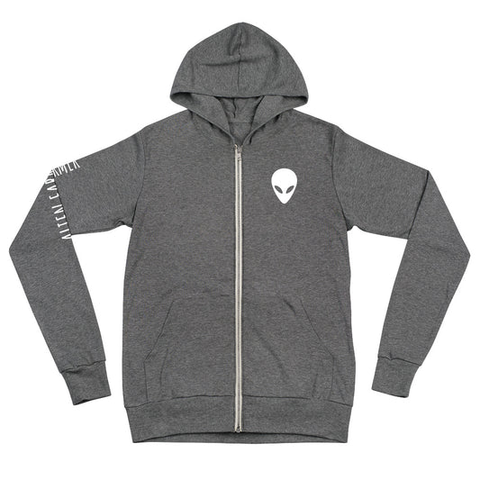 Alien Head light weight zip hoodie